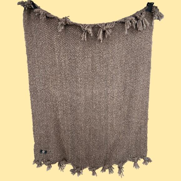 Kennebunk Weavers USA Brown Campbell Polyester Acrylic Woven Throw Blanket - Picture 1 of 9